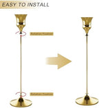 Candlestick Holders Gold, 9 Packs Taper Candle Holder for Candlesticks, Candle Sticks Holder Decor for Home Decor - Image 5