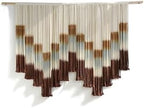 Macrame Wall Hanging Large Tie-Dye Geometric Fiber Wall Art Decor 57"W*35"L - Image 4
