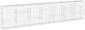 vidaXL Gabion Basket with Cover 275.6"x19.7"x59.1" Galvanized Iron by vidaXL