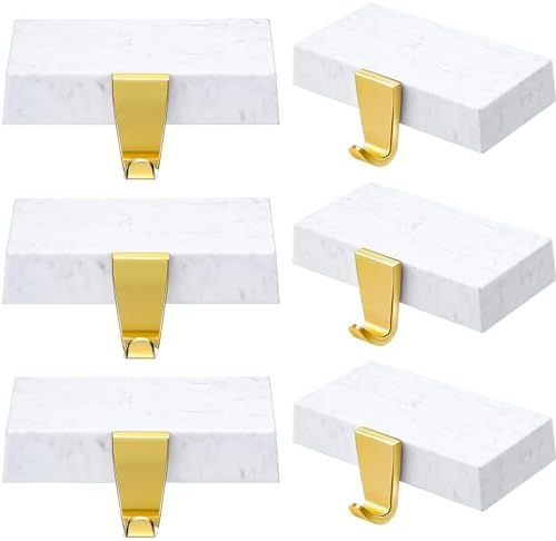 Zhengmy 6 Pcs Marble Color Christmas Stocking Hangers for Mantel by Zhengmy