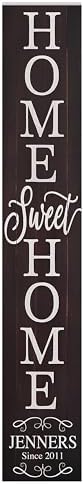 Personalized Welcome Sign for Front Door, Custom Welcome Sign for Porch Outdoor Welcome Home Decorations, 48"x8" PVC Sign (Design 8) - Image 2