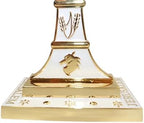 Traditional Jerusalem Menorah 7 Branch, Enamel Finish, with 12 Tribes of Israel, Jewish Candle Holders (10.8 inch) - Image 4