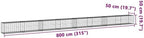 vidaxl Gabion Basket Galvanized Iron 315"x19.7"x19.7" - Outdoor Decor, Landscaping, retaining wall - Image 3