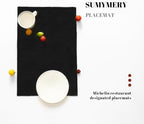 Placemats Set of 12 Vinyl/Plastic Woven Place Mats for Kitchen Table Indoor/Outdoor Washable Placemat Wipeable Dining Table Mats (Full Black,12) - Image 5