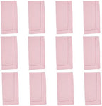 SARO LIFESTYLE Classic Hemstitch Cloth Napkins (Set of 12) - Elegant Everyday Dinner Napkins with Textured Fabric and Hemstitched Border for Dining Tables and Formal Entertaining, 18"x18", Pink - Image 3
