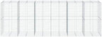 vidaXL Gabion Basket with Cover 236.2"x39.4"x78.7" Galvanized Iron - Image 5