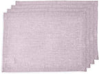 Solino Home 100% Pure Linen Placemats Lavender, Athena 14 x 19 in, Set of 4 by SolinoHome