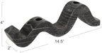 Bloomingville Marble Wave Double Taper Candle Holder, Grey - Image 2