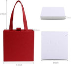 40 pcs paper boxes 9 x 9 x 3.5 cm, red luxury gift storage, jewelry gift storage box for earrings necklaces bracelets rings - Image 2