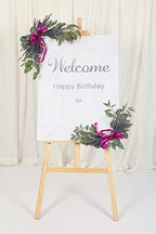 H&W 2pcs Artificial Wedding Arch Flowers for Wedding Sign, Floral Swag Dusty Decor for Reception Ceremony Backdrop Sweetheart Table （Lavender） - Image 6