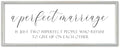 SRSZHIYUE A Perfect Marriage Wedding Decor Sign, White, 40"×15" by Unknown