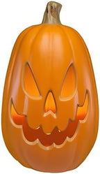 Xodus Battery Operated LED Light Up Pumpkin, Jack-O-Lantern, Timer, 15-inch - Image 2