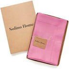 Solino Home 100% Pure Linen Napkins Flamingo Pink, 20 x 20 in, Set of 4 - Image 3