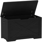 Timberer 31.5" Storage Chest, Wooden Storage Bench, Entryway Shoes Bench by Timberer