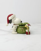 Lenox Peanuts Snoopy Christmas Santa Sack Candy Bowl - Image 2