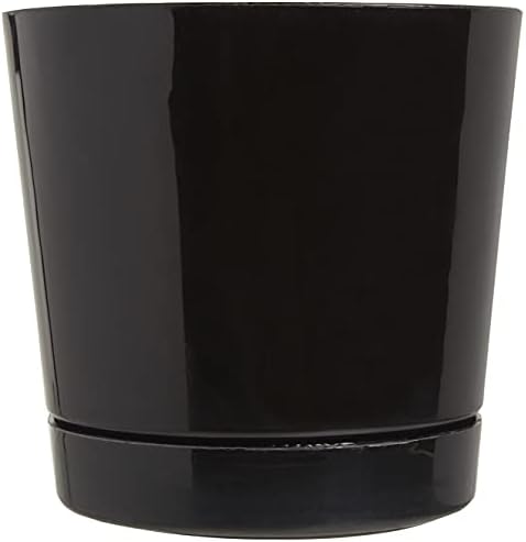 Novelty Majestic Full Depth Round Cylinder Pot, Glossy Black, 8-Inch (10088) (Pack of 2) - Image 4
