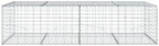 vidaXL Gabion Basket with Cover 78.7"x39.4"x19.7" Galvanized Iron - Image 5