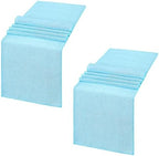 LuoluoHouse Burlap Table Runner Baby Blue Party Table Runners 2 Pack 13x84 Inch Farmhouse Spring Table Linen for Family Dining Ceremony Table Decoration by LuoluoHouse