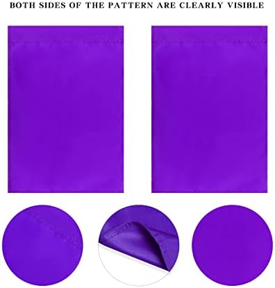 9 Pack Pure Solid Color Set Garden Flag - DIY Double-Sided - Image 4