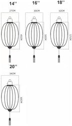 Chinese Lantern with Tassel Oval Silk Lantern Japanese Hanging Lantern Winter Melon-Shaped Lanterns Portable Chinese Paper Lanterns(Light Purple,18 Inch) - Image 2