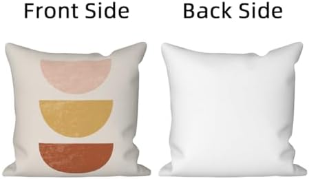 Boho Abstract Throw Pillow Covers 26"x26" Set of 4, Bohemian Minimalist Geometric Leaves Cushion Cover for Sofa Chair Couch Bed Office Garden Patio Farmhouse Indoor Outdoor Decorative - Image 7