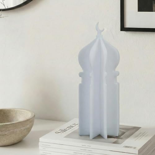 iwa concept Islamic Minaret Table Decor Statue, 3D Acrylic Mosque Sculpture, Modern Minimalist Interlocking Statue for Ramadan, Eid and Muslim Home - Image 5