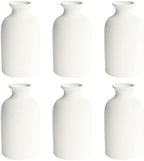 YANLING 6 Pack White Vase Small Ceramic Vases for Decor, Bud Vases by YANLING