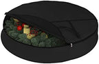 Covers & All Christmas Wreath Storage Bag 18 Oz with Carrying Handle & Dual Zipper - 100% Water Resistant Durable Material Storage Bag - Holiday Xmas Tear Resistant Bag (24" Dia x 7" H, Black) - Image 4