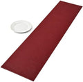 Red Faux Leather Table Runner Waterproof Heatproof for Christmas 108 inch by Cimweideco
