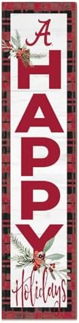 KH Sports Fan Alabama Crimson Tide Holiday Porch Leaner, 11x46 Inches, Crimson Tide Outdoor Christmas Sign; Display Some Holiday Cheer with This Alabama Crimson Tide Christmas Sign by BostonCollegeEagles