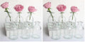 Bud Vases Set of 6 Small Glass Vase for Flowers, Clear Vase Set (Pack of 2) by HANIHUA