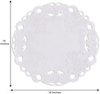 Decozen Set of 8 Doilies for Table, Lace Doilies - Rustic, Crochet, Farmhouse, Kitchen, Round Table Placemats - Valentines Day Decorations - 15 inch White, The Snow Blossom Collection - Image 6