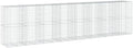 vidaXL Gabion Basket with Cover 315"x39.4"x78.7" Galvanized Iron by vidaXL