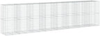 vidaXL Gabion Basket with Cover 315"x39.4"x78.7" Galvanized Iron by vidaXL