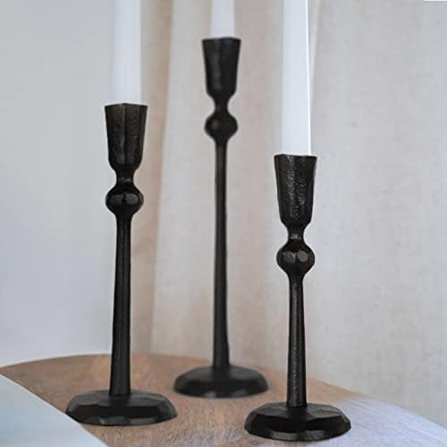 Iron Taper Candle Holder - Set of 3 Decorative Candle Stand - Image 6