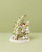 Lenox Dr. Seuss Grinch Trimming the Tree Light-Up Christmas Figurine - Image 3