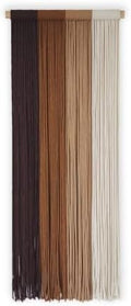TANNCOY Boho Macrame Wall Hanging, Hand-Dyed Cotton, Brown, 15.75 x 40 in by TANNCOY
