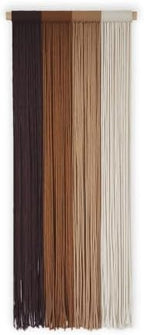 TANNCOY Boho Macrame Wall Hanging, Hand-Dyed Cotton, Brown, 15.75 x 40 in by TANNCOY