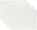 Solino Home 100% Pure Linen Placemats Ivory Hemstitch, 14 x 19 in, Set of 4 by SolinoHome