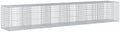 vidaXL Gabion Basket with Cover 236.2"x39.4"x39.4" Galvanized Iron by vidaXL