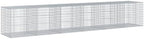 vidaXL Gabion Basket with Cover 236.2"x39.4"x39.4" Galvanized Iron by vidaXL