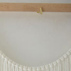 Macrame Wall Hanging Boho Yarn Art Tassel Beaded Handmade Decor 57"W*41"L - Image 7