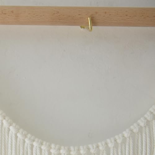 Macrame Wall Hanging Boho Yarn Art Tassel Beaded Handmade Decor 57"W*41"L - Image 7