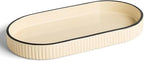 Preston Lane Ceramic Vanity Tray for Bathroom Countertop, Large, Alabaster by Unknown
