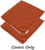 Outdoor/Indoor Sunbrella Throw Pillows Square Set of 2 Pieces 24 inch x 24 inch Spectrum Cayenne - Cover Only, Insert Not Included - Image 2