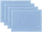 Solino Home 100% Pure Linen Placemats Cornflower Blue, 14 x 19 in, Set of 4 by SolinoHome