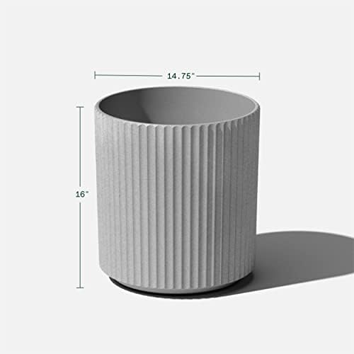 Veradek Demi Series Planter - Large Round Outdoor Planter - Image 3