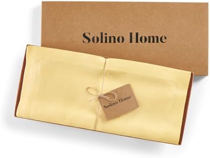 Solino Home 100% Pure Linen Table Runner Golden Straw, Fete 14 x 144 in - Image 5