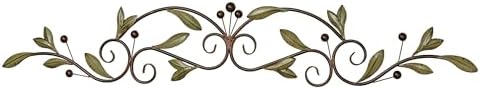 Touch of Class Catalonia Olive Metal Wall Art Topper, Large, Sage Green by TouchofClass