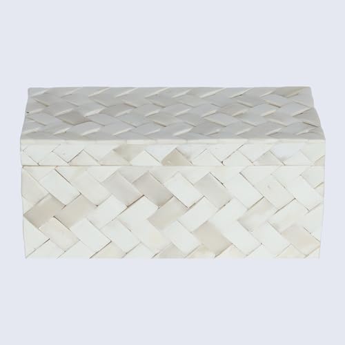 Handicrafts Home Decorative Organizer Box 10x5 – Large Keepsake Box with Lid, Modern Decorative Storage Box, Bohemian Coffee Table Décor, Jewelry & Memory Box, Decorative Accent Box for Home Décor - Image 5